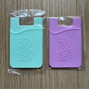 Mint Green and Lavender Phone Card Holders Briogeo Colorful Easter Barbie Girly